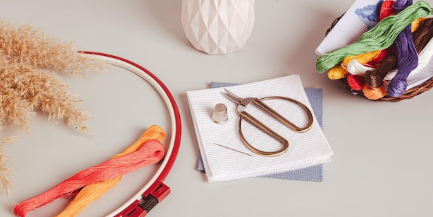 Рукодельные инструменты и нитки